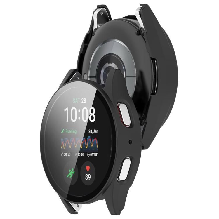 For Samsung Galaxy Watch 7 40mm Tempered Film Integrated Waterproof PC Watch Protective Cover(Matte Black) - Watch Cases by buy2fix | Online Shopping UK | buy2fix