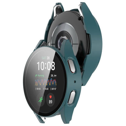 For Samsung Galaxy Watch 7 40mm Tempered Film Integrated Waterproof PC Watch Protective Cover(Pine Green) - Watch Cases by buy2fix | Online Shopping UK | buy2fix