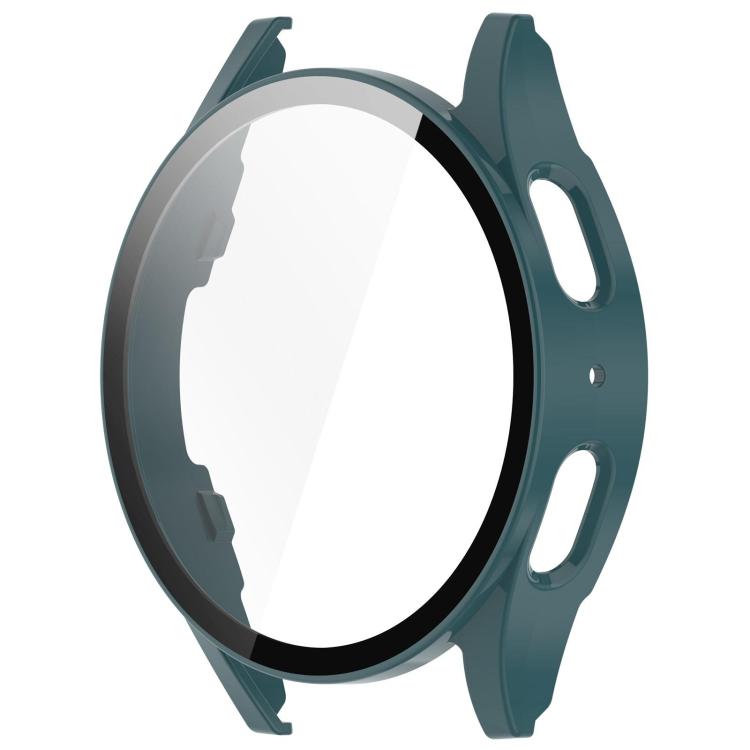 For Samsung Galaxy Watch 7 40mm Tempered Film Integrated Waterproof PC Watch Protective Cover(Pine Green) - Watch Cases by buy2fix | Online Shopping UK | buy2fix