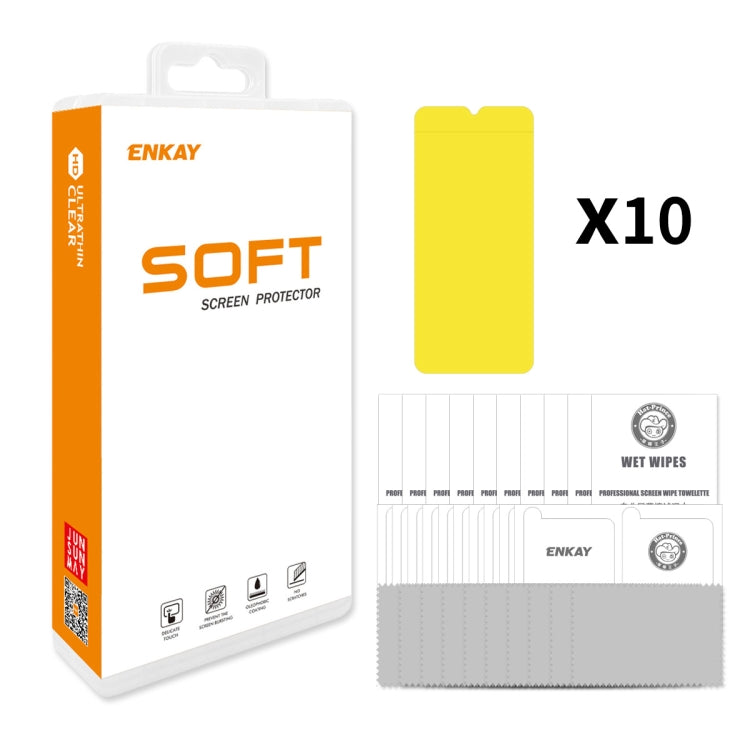 For vivo Y35 4G / 5G 10pcs ENKAY Hat-Prince Full Glue Coverage Soft Explosion-proof Hydrogel Film - Others by ENKAY | Online Shopping UK | buy2fix