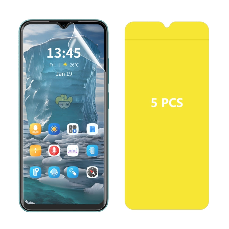 For OPPO A2x 5G 5pcs ENKAY Hat-Prince Full Glue Coverage Soft Explosion-proof Hydrogel Film - Others by ENKAY | Online Shopping UK | buy2fix