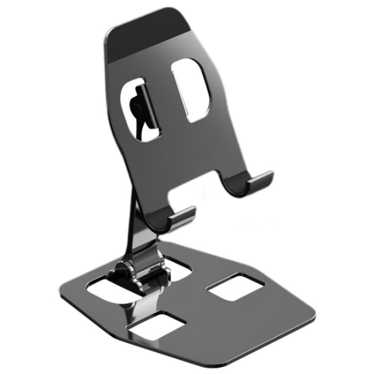 YY-018 Foldable Aluminum Alloy Desktop Phone Tablet Holder(Grey) - Desktop Holder by buy2fix | Online Shopping UK | buy2fix