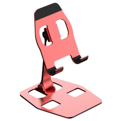 YY-018 Foldable Aluminum Alloy Desktop Phone Tablet Holder(Red) - Desktop Holder by buy2fix | Online Shopping UK | buy2fix