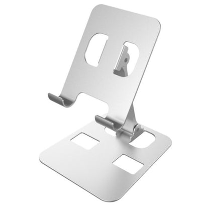 YY-026 Foldable Aluminum Alloy Desktop Phone Stand(Silver Grey) - Desktop Holder by buy2fix | Online Shopping UK | buy2fix