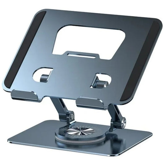 YY-J18 360 Degree Rotation Folding Hollow Heat Dissipation Phone Tablet Stand(Grey) - Desktop Holder by buy2fix | Online Shopping UK | buy2fix