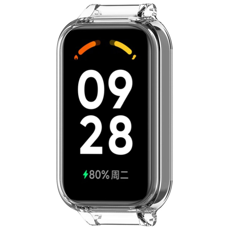 For Redmi Band 2 Half Pack PC Watch Protective Case(Transparent White) - Watch Cases by buy2fix | Online Shopping UK | buy2fix