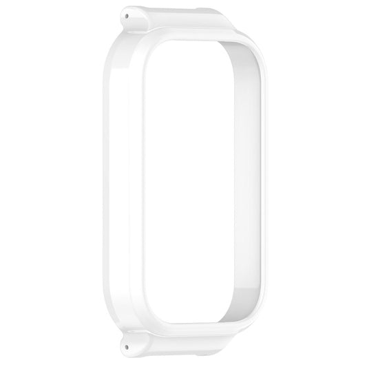 For Xiaomi Smart Band 8 Active Half Pack PC Watch Protective Case(White) - Watch Cases by buy2fix | Online Shopping UK | buy2fix