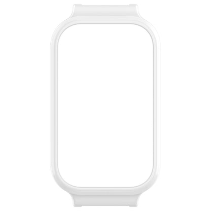 For Xiaomi Smart Band 8 Active Half Pack PC Watch Protective Case(White) - Watch Cases by buy2fix | Online Shopping UK | buy2fix