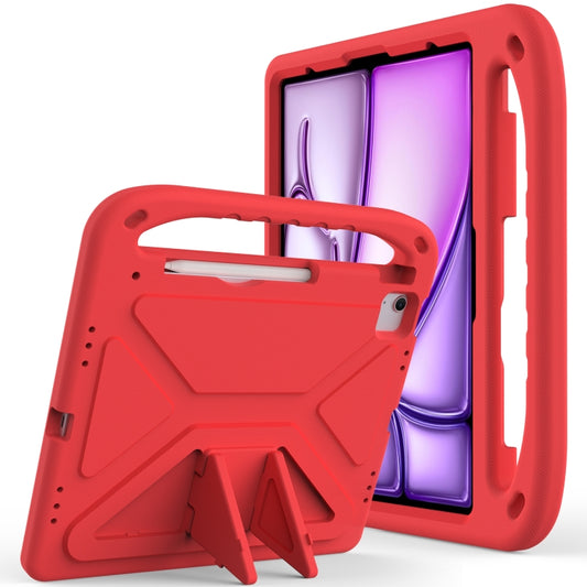 For iPad Air 13 2025 / 2024 Handle EVA Shockproof Tablet Case with Holder(Red) - iPad Air 13 2025 / 2024 Cases by buy2fix | Online Shopping UK | buy2fix