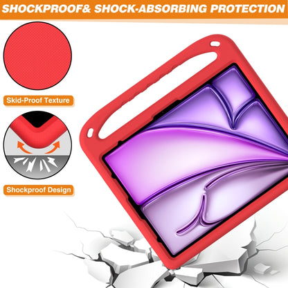 For iPad Air 13 2025 / 2024 Handle EVA Shockproof Tablet Case with Holder(Red) - iPad Air 13 2025 / 2024 Cases by buy2fix | Online Shopping UK | buy2fix