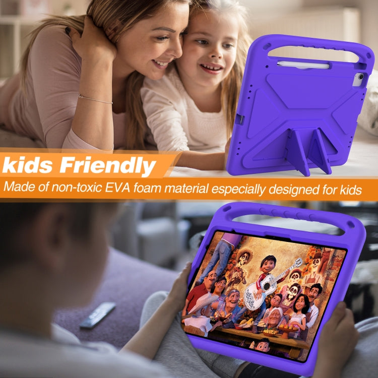 For iPad Air 13 2025 / 2024 Handle EVA Shockproof Tablet Case with Holder(Purple) - iPad Air 13 2025 / 2024 Cases by buy2fix | Online Shopping UK | buy2fix