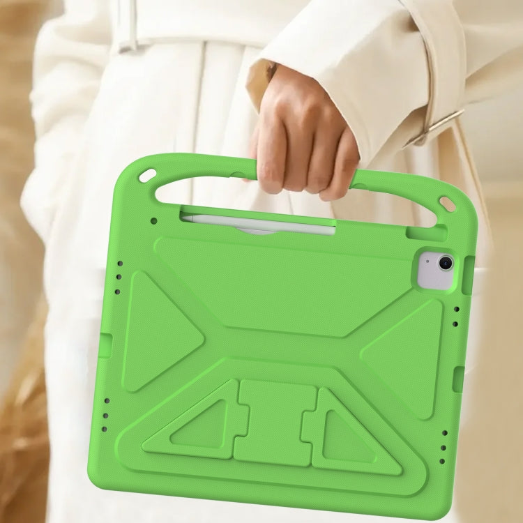 For iPad Air 13 2025 / 2024 Handle EVA Shockproof Tablet Case with Holder(Green) - iPad Air 13 2025 / 2024 Cases by buy2fix | Online Shopping UK | buy2fix