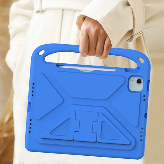 For iPad Air 11 2025 / 2024 / Pro 11 2024 Handle EVA Shockproof Tablet Case with Holder(Blue) - iPad Air 11 2025 / 2024 Cases by buy2fix | Online Shopping UK | buy2fix