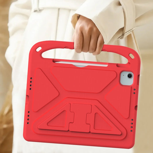 For iPad Air 11 2025 / 2024 / Pro 11 2024 Handle EVA Shockproof Tablet Case with Holder(Red) - iPad Air 11 2025 / 2024 Cases by buy2fix | Online Shopping UK | buy2fix