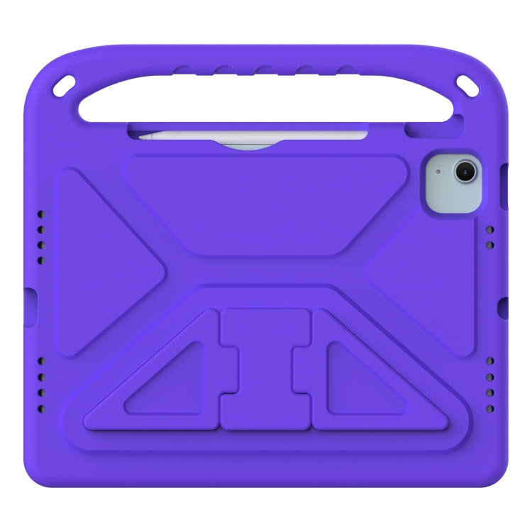 For iPad Air 11 2025 / 2024 / Pro 11 2024 Handle EVA Shockproof Tablet Case with Holder(Purple) - iPad Air 11 2025 / 2024 Cases by buy2fix | Online Shopping UK | buy2fix