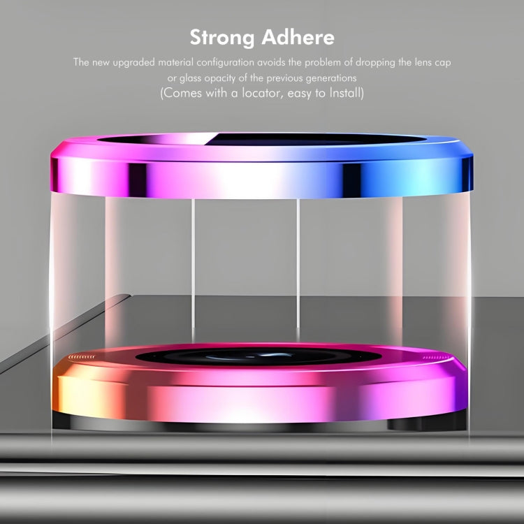 For iPhone 16 Pro / 16 Pro Max ENKAY 9H Rear Lens Aluminium Alloy Tempered Glass Film(Pink) - iPhone 16 Pro Max Tempered Glass by ENKAY | Online Shopping UK | buy2fix