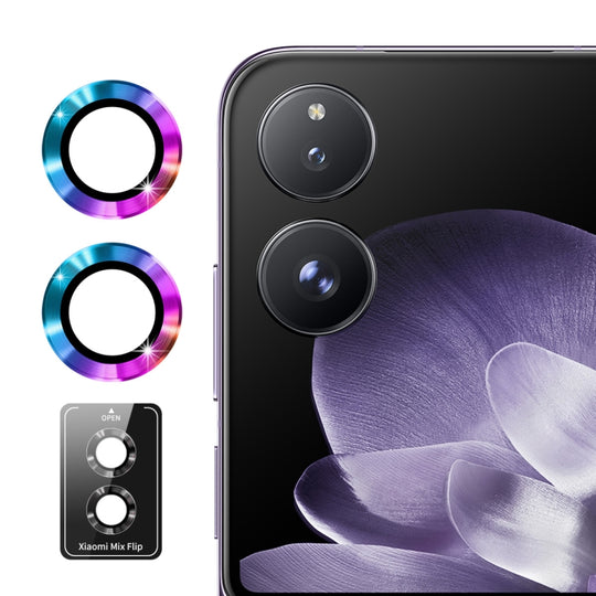 For Xiaomi Mix Flip ENKAY 9H Rear Lens Aluminium Alloy Tempered Glass Film(Colorful)