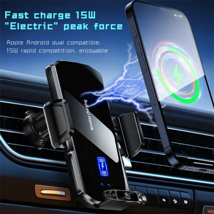 SD11 Car Mount Air Vent Phone Holder 15W Fast Charging Car Wireless Charger - Wireless Charger Holders by buy2fix | Online Shopping UK | buy2fix