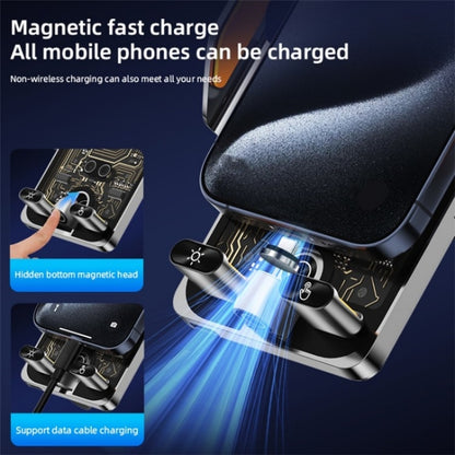 C1 Car Wireless 66W Fast Charger Phone Holder Infrared Sensor Punk Style(Black) - Wireless Charger Holders by buy2fix | Online Shopping UK | buy2fix