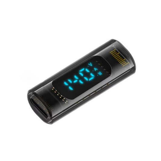 Type-C Female to Type-C Female 40Gbps Data Transmission PD140W Digital Display Adapter(Transparent Black) - OTG Adapter by buy2fix | Online Shopping UK | buy2fix