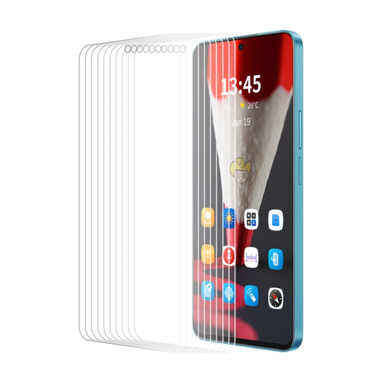 For Galaxy S24 FE 5G 10pcs ENKAY 9H Big Arc Edge High Aluminum-silicon Tempered Glass Film