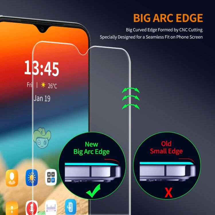 For Motorola Moto E22 4G / E22i 4G 2pcs ENKAY 9H Big Arc Edge High Aluminum-silicon Tempered Glass Film - Motorola Tempered Glass by ENKAY | Online Shopping UK | buy2fix