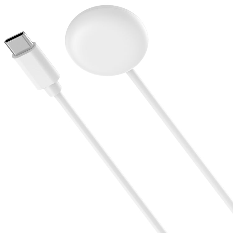 For Fitbit Ace LTE USB-C / Type-C Interface Smart Watch Magnetic Charging Cable(White) by buy2fix