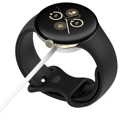 For Fitbit Ace LTE USB-C / Type-C Interface Smart Watch Magnetic Charging Cable(White) by buy2fix