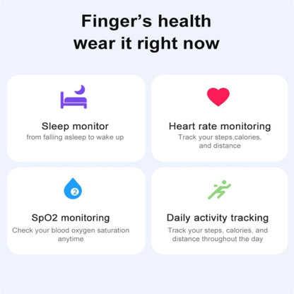 R06 SIZE 12 Smart Ring, Support Heart Rate / Blood Oxygen / Sleep Monitoring / Multiple Sports Modes(Black) by buy2fix