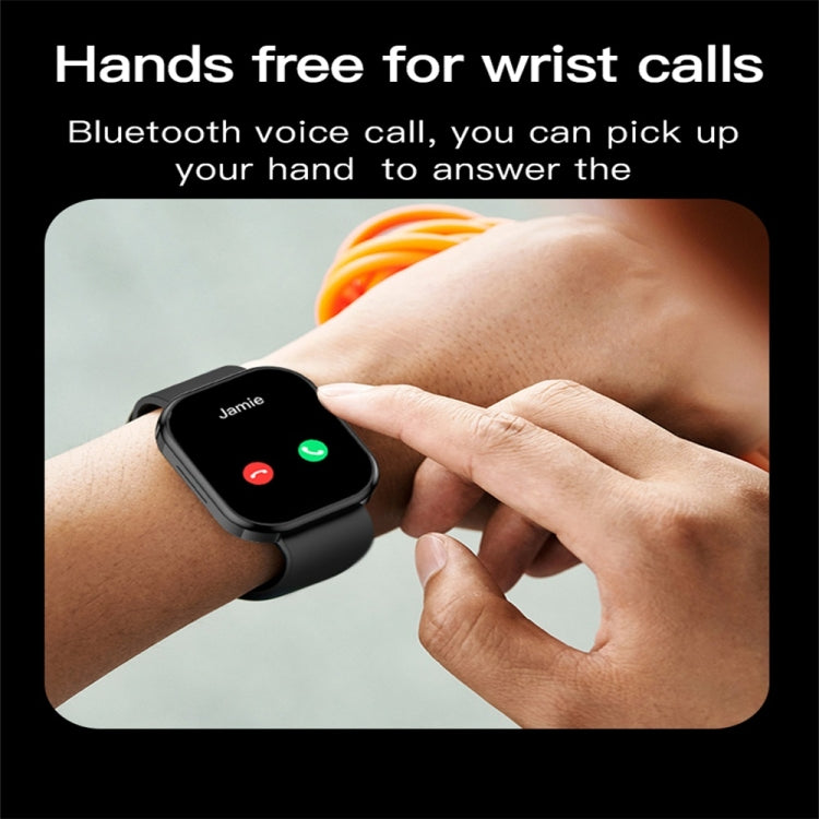 N18 2.01 inch Color Screen Smart Watch,Support Bluetooth Call / Health Monitoring(Black) by buy2fix