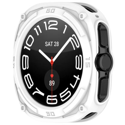 For Samsung Galaxy Watch Ultra 47mm / Ultra 2025 Armored TPU Watch Protective Cover(White) - Watch Cases by buy2fix | Online Shopping UK | buy2fix