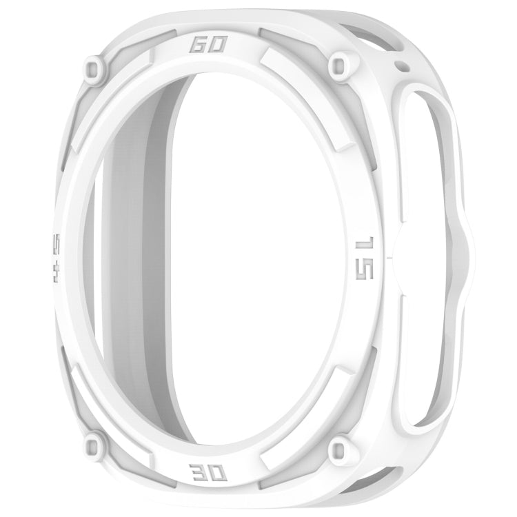 For Samsung Galaxy Watch Ultra 47mm / Ultra 2025 Armored TPU Watch Protective Cover(White) - Watch Cases by buy2fix | Online Shopping UK | buy2fix