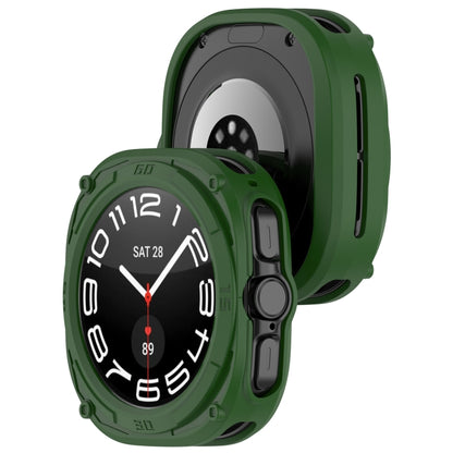 For Samsung Galaxy Watch Ultra 47mm / Ultra 2025 Armored TPU Watch Protective Cover(Green) - Watch Cases by buy2fix | Online Shopping UK | buy2fix