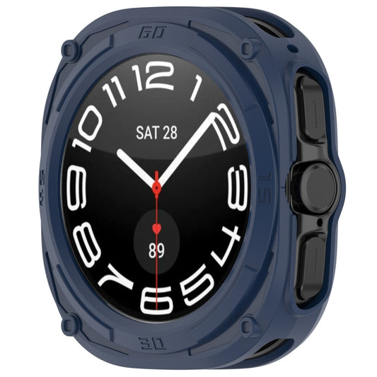 For Samsung Galaxy Watch Ultra 47mm / Ultra 2025 Armored TPU Watch Protective Cover(Blue) - Watch Cases by buy2fix | Online Shopping UK | buy2fix