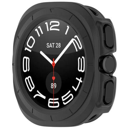 For Samsung Galaxy Watch Ultra 47mm / Ultra 2025 Half Coverage Hollowed PC Watch Protective Cover(Black) - Watch Cases by buy2fix | Online Shopping UK | buy2fix