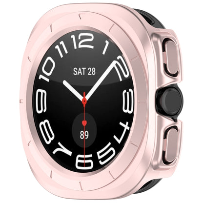 For Samsung Galaxy Watch Ultra 47mm / Ultra 2025 Half Coverage Hollowed PC Watch Protective Cover(Pink) - Watch Cases by buy2fix | Online Shopping UK | buy2fix