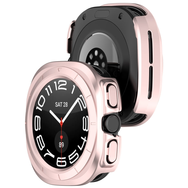 For Samsung Galaxy Watch Ultra 47mm / Ultra 2025 Half Coverage Hollowed PC Watch Protective Cover(Pink) - Watch Cases by buy2fix | Online Shopping UK | buy2fix