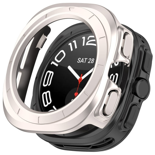 For Samsung Galaxy Watch Ultra 47mm / Ultra 2025 Half Coverage Hollowed PC Watch Protective Cover(Starlight) - Watch Cases by buy2fix | Online Shopping UK | buy2fix