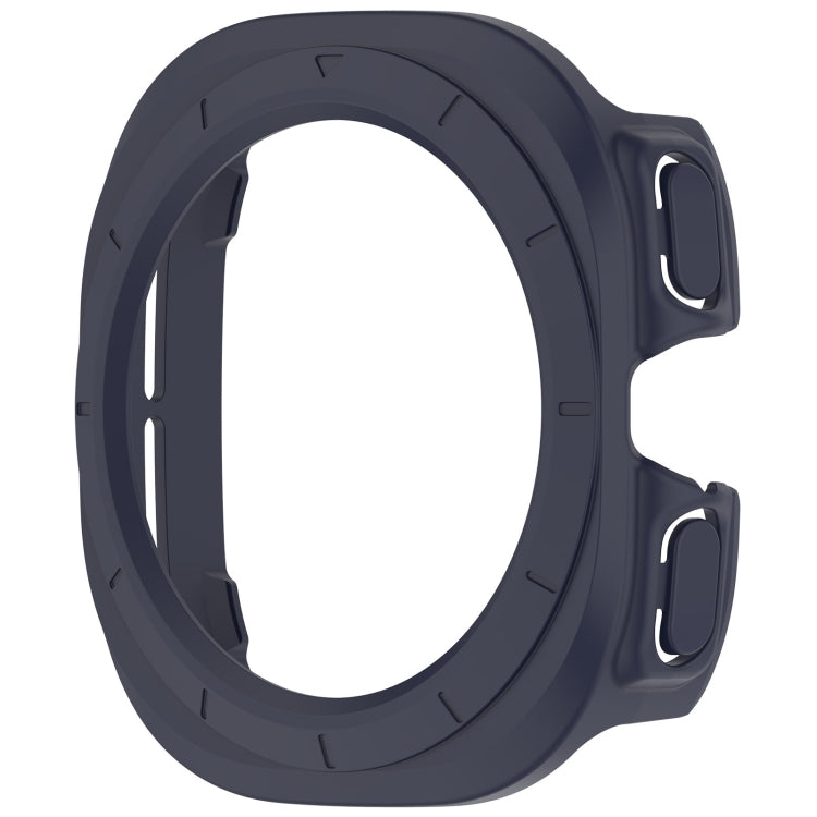 For Samsung Galaxy Watch Ultra 47mm / Ultra 2025 Half Coverage Hollowed PC Watch Protective Cover(Dark Blue) - Watch Cases by buy2fix | Online Shopping UK | buy2fix