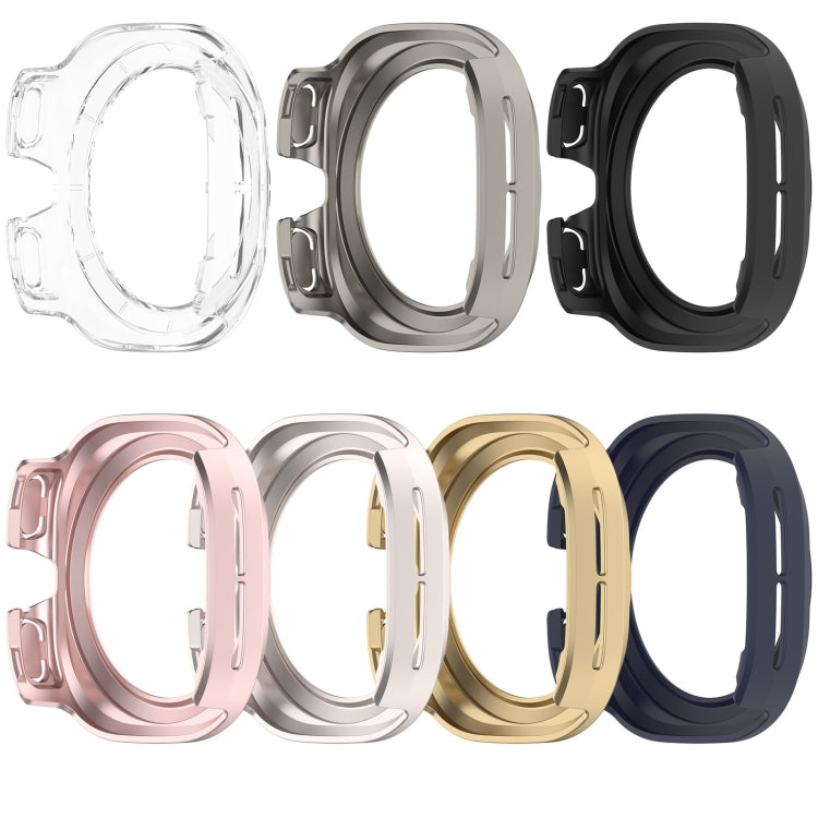 For Samsung Galaxy Watch Ultra 47mm / Ultra 2025 Half Coverage Hollowed PC Watch Protective Cover(Titanium Color) - Watch Cases by buy2fix | Online Shopping UK | buy2fix