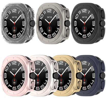 For Samsung Galaxy Watch Ultra 47mm / Ultra 2025 Half Coverage Hollowed PC Watch Protective Cover(Black) - Watch Cases by buy2fix | Online Shopping UK | buy2fix