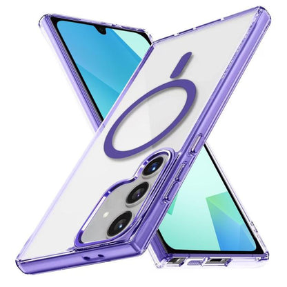 For Samsung Galaxy A16 5G Ice Color Magnetic Series TPU Hybrid Acrylic Magsafe Phone Case(Purple) by buy2fix
