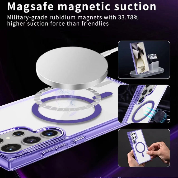 For Samsung Galaxy A16 5G Ice Color Magnetic Series TPU Hybrid Acrylic Magsafe Phone Case(Purple) by buy2fix