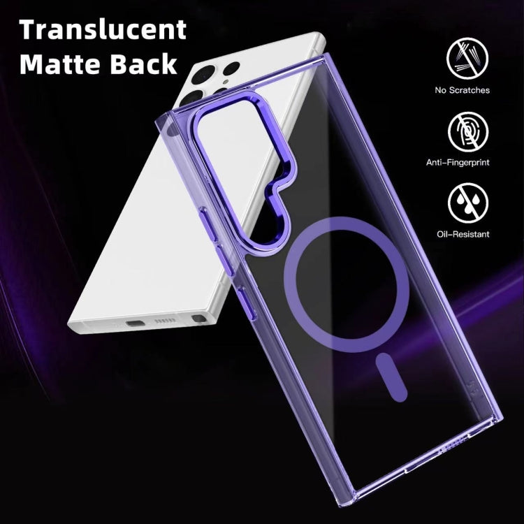 For Samsung Galaxy A16 5G Ice Color Magnetic Series TPU Hybrid Acrylic Magsafe Phone Case(Purple) by buy2fix