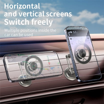 G188 Aluminum Alloy Adjustable Cellphone Stand Car Dashboard Magnetic Phone Holder(Grey) by buy2fix