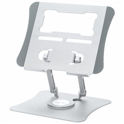 G69 Heat Dissipation Rotatable Notebook Desktop Stand Aluminum Alloy Foldable Laptop Bracket(Silver) by buy2fix