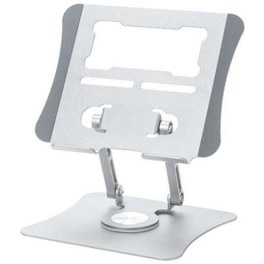 G69 Heat Dissipation Rotatable Notebook Desktop Stand Aluminum Alloy Foldable Laptop Bracket(Silver) by buy2fix