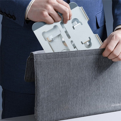 G69 Heat Dissipation Rotatable Notebook Desktop Stand Aluminum Alloy Foldable Laptop Bracket(Black) by buy2fix