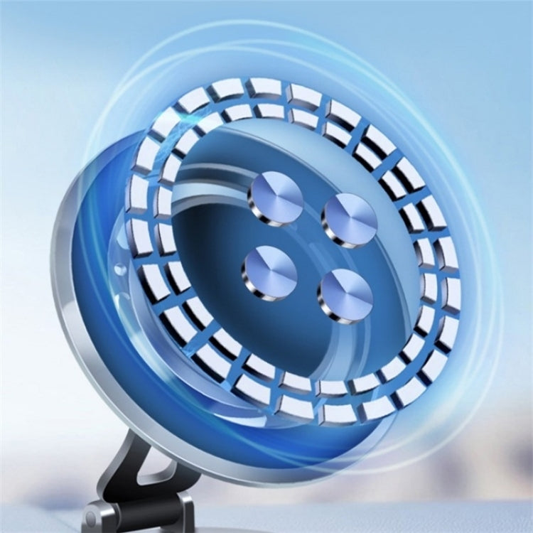 G168 Rotatable Cellphone Stand Car Dashboard Windshield Magnetic Phone Holder(Silver) by buy2fix