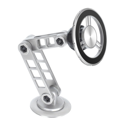 G198 Adjustable Robotic Arm Cellphone Stand Car Dashboard Windshield Magnetic Phone Holder(Silver) by buy2fix